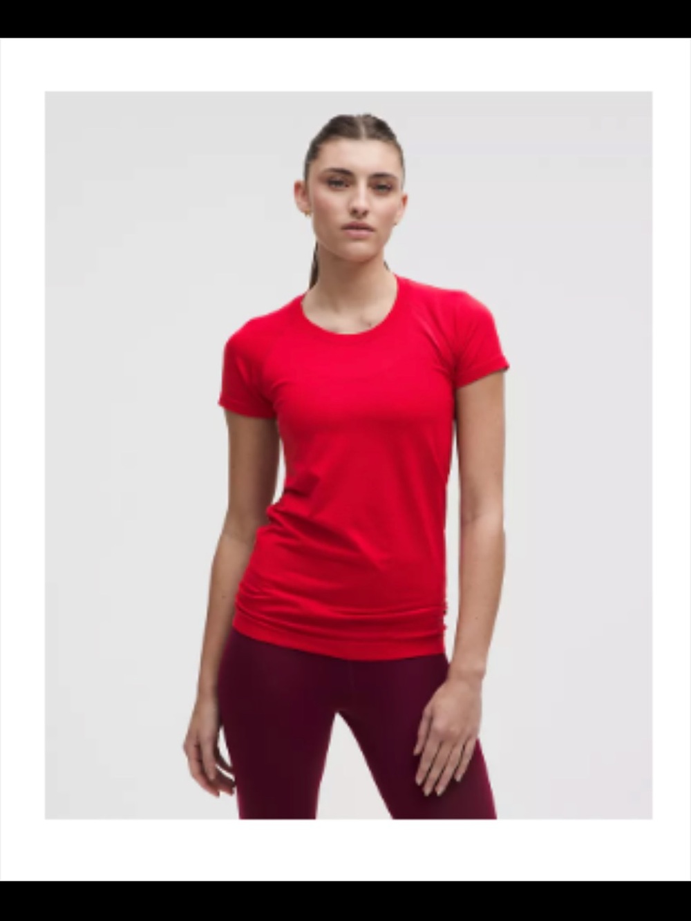 lululemon athletica Women's Swifty Tech Short Sleeve Tee in Red